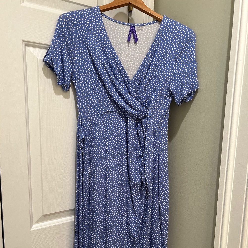 Seraphine Keoni | Short Jersey Maternity Dress With Cap Sleeves